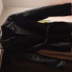 A leather jacket for women or for men either one can use it will look nice.